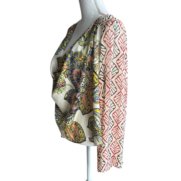 Free People Aleena Printed Boho Top Medium - Picture 6 of 12